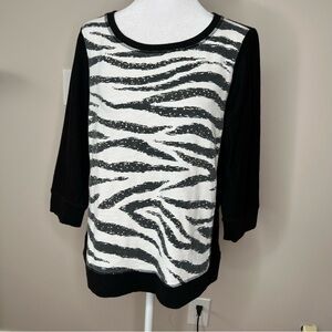 Chico's Womens Pullover 3/4 Sleeve top